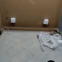 32 in x 32 in Corner Drain Shower Base in White