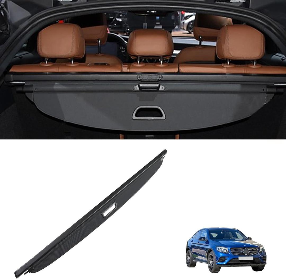 Cargo cover compatible with 2016-2022 Benz GLC350 GLC450 GLC580 Rear Cargo Security Shade Cover Retractable Cargo Cover Trunk Shielding Shade