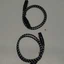 XLR Cables, 3ft 2 Pack Microphone Cable, XLR Male to Female Balanced Microphone Cord 3 pin, 3 Foot Short mic Cord Oxygen-Free Copper (OFC) Nylon Braided (Black-White)