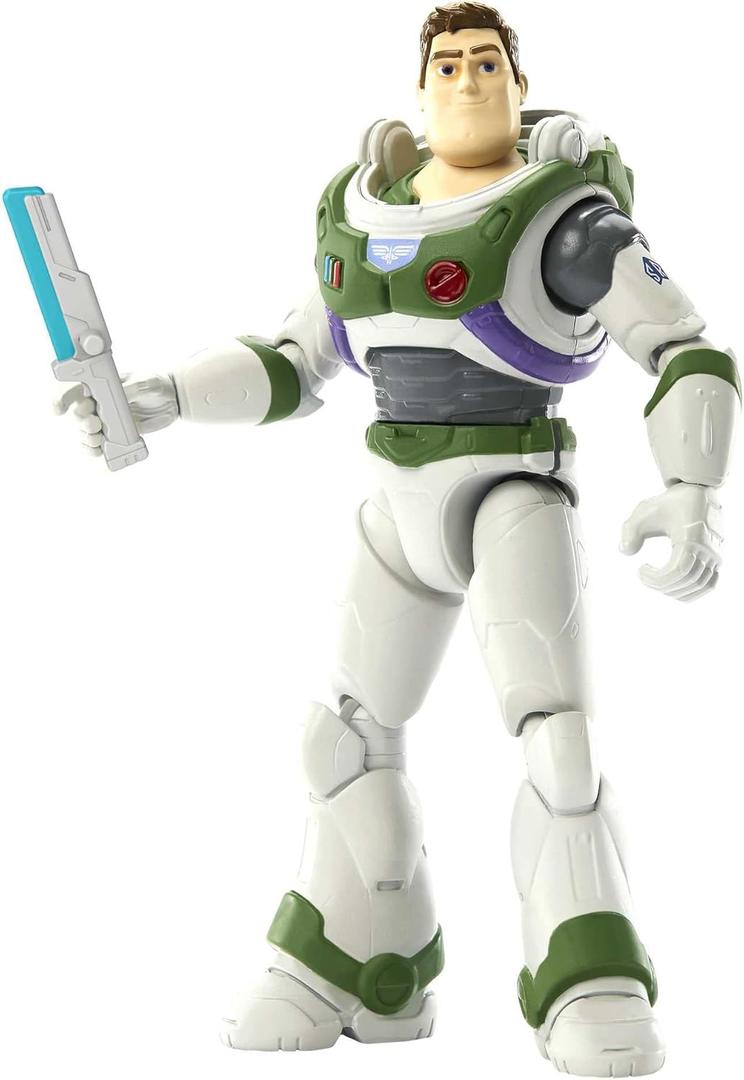 Mattel Disney and Pixar Lightyear Buzz Lightyear Action Figure & Accessory, Space Ranger Alpha Set with Laser Blade, 5-inch (Multicolor)