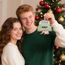 3 x Wedding Gifts for Couples 2025 - Mr and Mrs Gifts, Personalized Wedding Bridal Shower Gift for Bride & Newlyweds - Just Married Wood Hanging Ornament