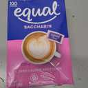 EQUAL Pink Zero Calorie Sweetener, Saccharin Sugar Substitute, Zero Calorie Sweetener Packets, Sugar Alternative, 100 Count (Pack of 1) (EXP 04/23/29)
