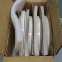 AmorArc Ceramic Dinnerware Sets, Handmade Reactive Glaze Stoneware Plates and Bowls Sets,Highly Chip and Crack Resistant | Dishwasher & Microwave Safe Dishes Set, Service for 4 (12pc) (Vanilla White)