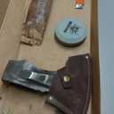 Splitting Axe, 27.5-inch Chopping Axe with Leather Sheath, Camping Hatchet 1065 High Manganese Steel and Hickory Handle