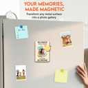 Magnetic Picture Frames - Mother's day Gift - BEE POSITIVE - Daily Motivation Gift - Positive Appreciation Decor - Encouragement Gifts for Women - Magnetic Frames for Refrigerator, Locker & More