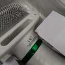 2-in-1 Dog Dryer with Slicker Brush for Small Dogs and Cats, Pet Hair Dryer, Dog Blow Dryer for Grooming with 300 Watts, 75-85 dB, Adjustable Temperature, Overheat Protection