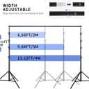 14.11X 13.12 FT Large Heavy Duty Backdrop Stand, Adjustable Photography Studio Photo Background Support System with Carry Bag for Parties, Events Decoration, Wedding, Birthday, Portrait