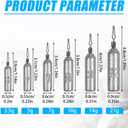 30 Pack Drop Shot Weights Skinny Pencil Sinkers for Bass Fish Drop Shot Rig, 3/16oz - 30 Pack