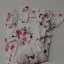 Flofallzique Girls Floral Dress Summer Vintage Tie Back Kids Birthday Party Boho Maxi Dress for 4-14 (8 Years, White)