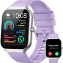 Smart Watch (Answer/Make Calls), 1.96" HD Screen SmartWatch for Men Women 113+ Sport Modes, Fitness Activity Tracker Heart Rate/Sleep Monitor/Pedometer, IP68 Waterproof, Smart Watches for Android iOS