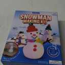 Dan&Darci Snowman Making Kit for Kids - Build a Snow Man Craft Kits for Girls, Boys, Toddlers Ages Kid Winter Christmas Crafts Activities Stocking Stuffers Fun Toys Ideas for 6, 7, 8 Year Old