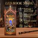 Book Nook Kit for Adults, Booknook DIY Miniature House Kit, 3D Wooden Puzzles for Adults, Wood Gifts for Book Lovers Women Friends - Magic Academy