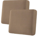H.VERSAILTEX Super Stretch Individual Seat Cushion Covers Sofa Covers Couch Covers Slipcover Sets Thick Jacquard Textured Twill Fabric (1Piece Large Sofa Cushion Covers, Sand)