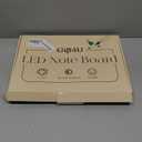 Rechargeable Lumi LED Drawing Board with 12 Markers,13.7"x10"LED Note Board Acrylic Dry Erase Board with 7 Colors Light, Doodle Glow Message Board for Birthday Halloween Christmas Gifts(White)