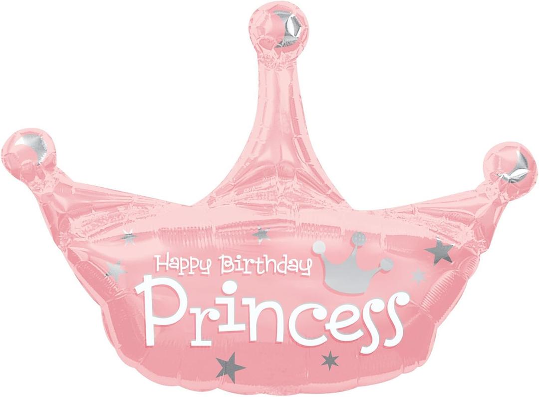 Mayflower Products Birthday Princess Crown Balloon