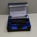 SANZIE Card Deck Box for MTG Commander Deck Box with 8 Dividers fits 1800+ Single Sleeved Trading Cards TCG Box for Magic Game Cards (Black&Blue) (Large)