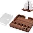 Daily To Do List Planner, Daily ToDo Checklist Cards and black Walnut Stand,50 Checklist Cards-Perfect NotePads for Work Desk or SchoolProductivity System Planners Notebook for Office Accessories