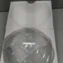 11.8 Inch Small Black and Gold Semi Flush Mount Ceiling Light Fixture 3 Light,Drum Modern Clear Glass Ceiling Light Fixtures for Bedroom,Entryway,Hallway,Kitchen,Dining Room,Bathroom