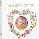 Baby Book Keepsake for boys or girls, Baby Books From Birth, Baby Memory Book with unique design, Hard Cover Baby Scrapbook, First 5 years Memory Book, Childhood Memory Book 2-Pack