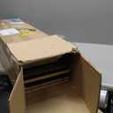 Furinno JAYA Book shelf, 5-Tier Bookshelf, Bookcase with Adjustable Shelves, 9.5" x 24.5" x 71.2", for Living Room, Bedroom, Home Office, Blackwood