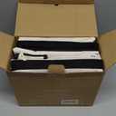 StorageWorks Extra Large Moving Bags with Lid, Heavy Duty Storage Packing Tote for Moving Supplies with Zippers & Reinforced Handles, Alternative to Moving Boxes, White and Black, 1 Pack