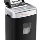 Bonsaii Paper Shredder for Office, 110-Sheet Autofeed Heavy Duty Shredder for Home Office Use, 30 Minutes/Micro Cut/P-4 High Security Level/6 Gallon Large Bin