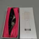 Travel Dual Voltage Hair Dryer Brush 4-IN-1 Portable Mini Hot Air Blow Dryer Straightener & Curler Brush, Titanium Round Blowout Styler Volumizer Tools, 110/240V US/EU/UK Plug for International Travel (Nacre White & Ros Gold)