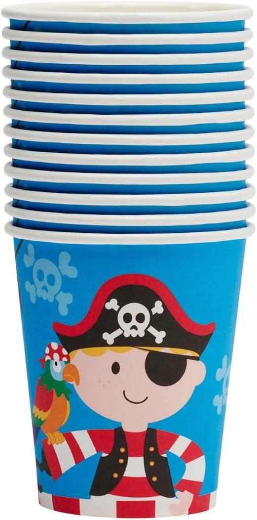 Pirate Party Supplies - Birthday  Cups for Boys - Durable Pirate Party Pirate Theme Party Supplies, Serves 24