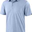 Mens Golf Shirt Lightweight Short Sleeve Dry Fit Moisture Wicking Performance Athletic Summer Collared Polo Shirts for Men (3X-Large)