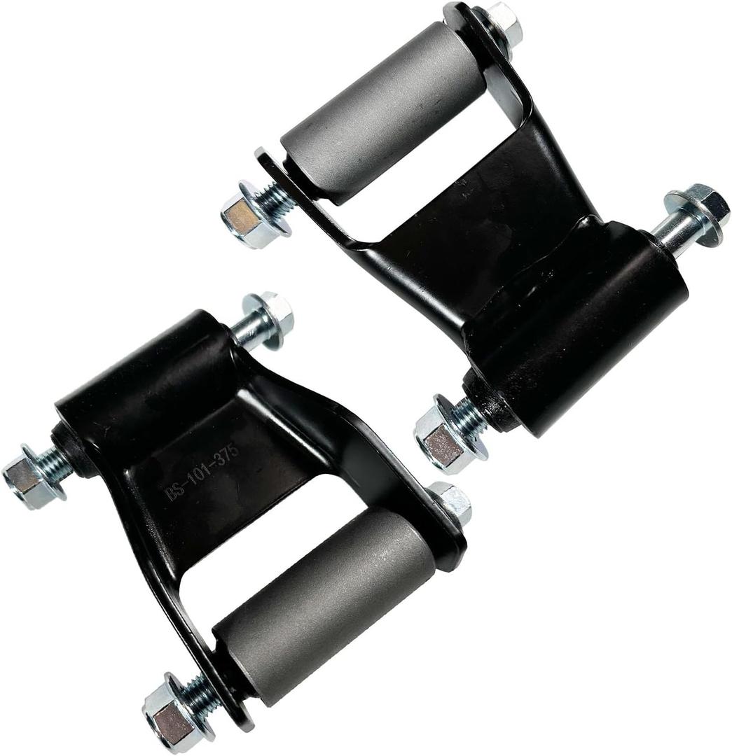722-004 Rear Leaf Spring Shackles Bracket Kit Compatible with 19801997 Ford F-150/F-250/F-350 Bronco & 19752022 Ford E-150/E-250/E-350/E-450/E-550 Vans