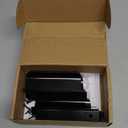 Stylish and Sturdy Edge Pulls, Set of 10, Aluminium Alloy G Type Clasp Hidden Cabinet Handles - Black