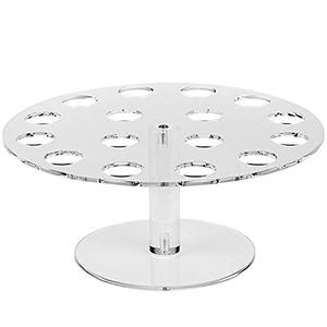 Ice Cream Stand, Eco-friendly 16 Hole Transparent Acrylic Party Ice Cream Cone Holder Birthday Decoration, Food Display Stands for Kids