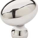 Amerock | Cabinet Knob | Polished Chrome | 1-3/8 inch (35 mm) Length | Vaile | 10 Pack | Drawer Knob | Cabinet Hardware