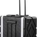 VEVOR 6U Rack Case, Standard 19 in Depth, Server Rack Cabinet with ABS Construction Wheels Heavy-Duty Twist Butterfly Latches, Detachable Front & Back Panels, for Amps, Mixers, Microphone Receivers