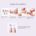 KISS imPRESS No Glue Mani Press On Nails, Color, 'Point Pink', Pink, Short Size, Squoval Shape, Includes 30 Nails, Prep Pad, Instructions Sheet, 1 Manicure Stick, 1 Mini File