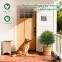 Der Rose 23" Artificial Cedar Topiary Ball Trees with Ground Spike Set of 2 Outdoor Artificial Plants UV Resistant Artificial Shrubs Fake Bushes for Front Porch Garden Decor