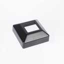Post Cover Plate for 2" Floor Flange, Flange Base Shoe for Railings, Post Skirt Cover, one-Piece, Black