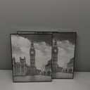 GOmaize Front Loading Black Picture Frame 11x14 Set of 3 Wall and Table Mounting
