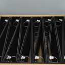 Samsill 12 Pack Durable 1.5 Inch 3 Ring Binders, Round Ring, Clear View Cover for Presentations, Black