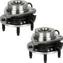 SCITOO Pair Front Wheel Bearing and Hub Assembly For Chevrolet 4WD 513124 | Wheel Bearing Hubs Fits For Chevrolet Blazer 97-05,For Chevrolet S10 97-04,For GMC Jimmy 97-03 05,For GMC Sonoma 5-Lug w/ABS