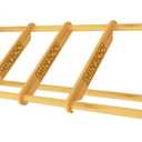 MinBoo Disc Golf Rack Stackable | Bamboo Disc Golf Shelf for Sports Disc Storage | Disc Golf Organizer with 40+ Disc Capacity | Essential Disc Golf Accessories | Discs Not Included