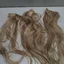 KooKaStyle Hair Extensions Ashy Taupe Blonde Clip in Synthetic Highlight Long Wavy 4PCS Thick Hairpieces for Daily Use 20 Inch for Women