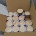 SHOWIN Thick Candle Jars for Making Candles 16 Pcs, 4 OZ Empty Jars with Wood Lids for Candle Making, Sample Container - Dishwasher Safe,Matte Black