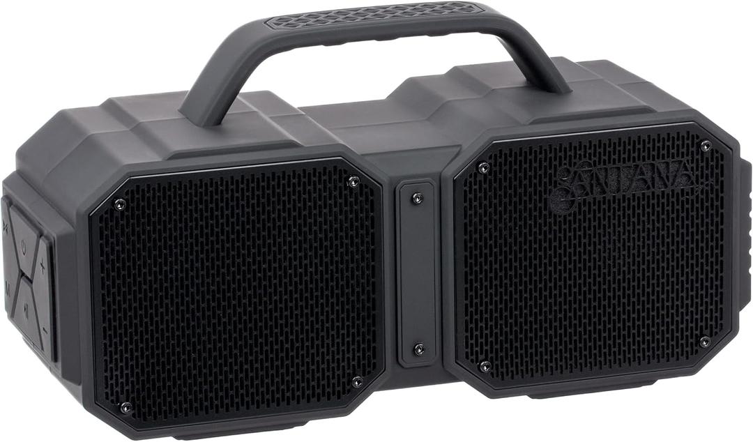 SANTANA BY CARLOS SANTANA Europa Bluetooth Speaker, Shock Portable Bluetooth Speaker, 40W Portable Outdoor & Wireless Speaker - Black (Single Pack)