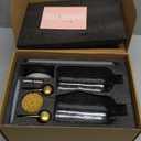 [Luxury] Kitchen Soap Dispenser Set - 16OZ Clear Glass Bottle, Stainless Steel Pump, Instant Dry Tray, Waterproof Labels, Non-Slip Silicone Pad, and Dish Brush | Upgrade for Your Kitchen and Bathroom