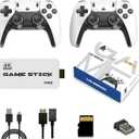 2025 Upgrade Retro Gaming, Retro Game Console Stick 21,000+ Built-in Classic Video Games, Plug & Play Game Stick HDMI 4K for TV with 2 Wireless Controllers, Emulator Console 128GB (Pro+)