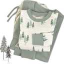 Butterblu JAMIE Matching Family Jammies Christmas Pajamas Organic Cotton PJs Womens, Mens, Kids, Toddlers, Baby, Pets