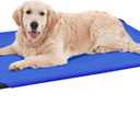 Elevated Dog Bed for Large Dogs, Raised Dog Bed with Breathable Mesh for Indoor & Outdoor Use, Non Slip, Easy to Clean, 50.5 Inches, Blue