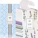 WEALD TRIBE 12 Packs Eucalyptus & Lavender Scented Sachets for Closet and Drawer Deodorizer | Air Freshener Long Lasting Large Sachets Bags Hanging Home Fragrance