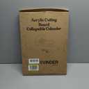 Acrylic cutting board and Silicone colander for kitchen 2 pcs kit 17.8" x 13.8", Cutting board with lip, Clear cutting board for countertop, Acrylic material, Transparent